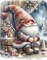 Christmas Gnome Diamond Painting Kits for Adults, Dwarf Diamond Art Kits for Beginners, Gnome Dwarf 5D Diamond Dots Paintings Gem Art for Home Wall Decor 12x16 Inch